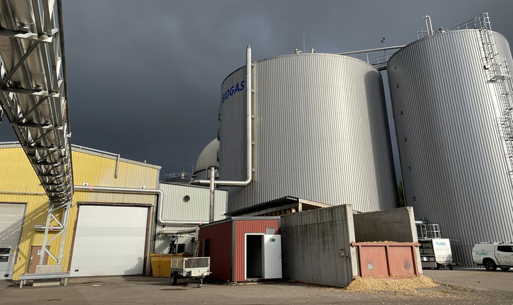 Anlägning biogas