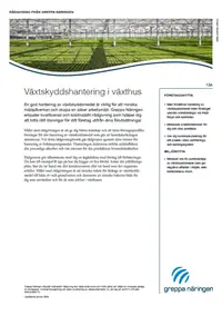 Skärmdump av modulblad 13A Växtskydd, hantering växthus